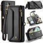 for iPhone Air/17/17 Pro/17 ProMax Case Wallet RFID Blocking with 7-Card Holder Zipper Bills,Wristlet Shoulder Strap Wallet Case