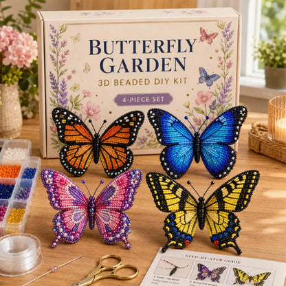 ButterflyBloom™ DIY Kit 🦋✨ — Create Stunning Beaded Butterflies