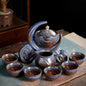 BloomBrew™ – Rotating Ceramic Tea Set for Effortless Elegance 🍵