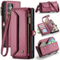 for iPhone Air/17/17 Pro/17 ProMax Case Wallet RFID Blocking with 7-Card Holder Zipper Bills,Wristlet Shoulder Strap Wallet Case