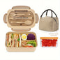 1 bento lunch box set with portable compartment design | portable lunch box / student lunch box