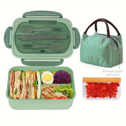 1 bento lunch box set with portable compartment design | portable lunch box / student lunch box