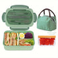 1 bento lunch box set with portable compartment design | portable lunch box / student lunch box